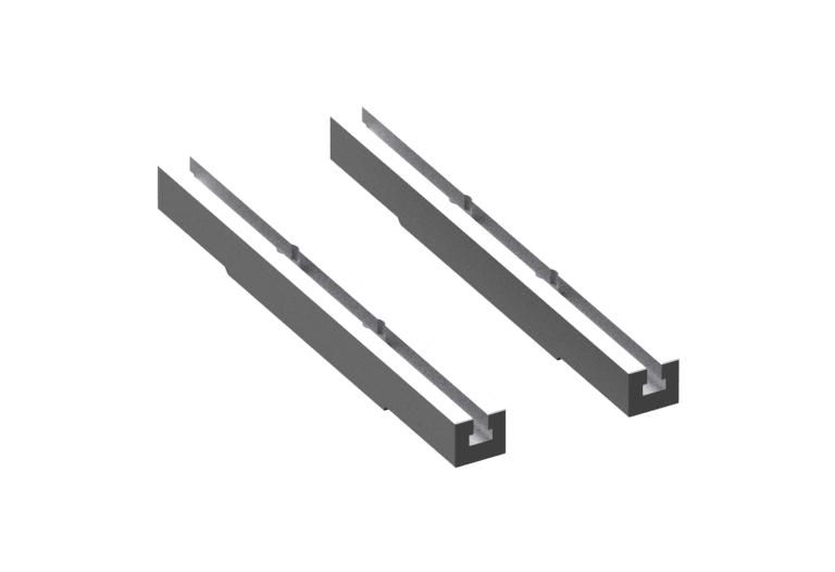 Pair of parallel supports for Comec ACF170 Comec ACF170 cylinder boring and resurfacing machine